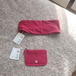 Lululemon Velour Headband And True Identity Card Case